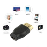 อะแดปเตอร์ HDMI 19 พิน ชาย ชุบทอง เป็น Micro HDMI หญิง, HDMI ชาย เป็น Micro HDMI หญิง