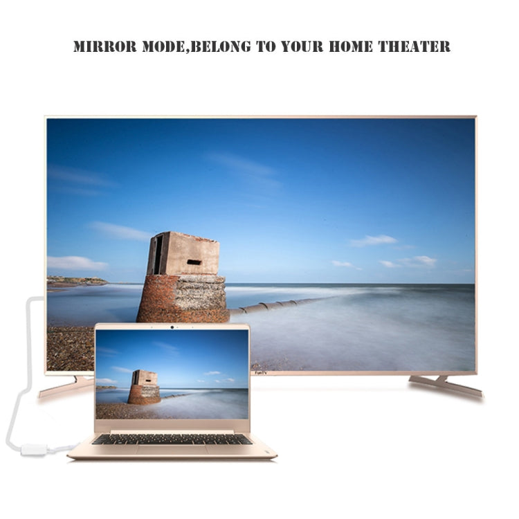 สำหรับ Macbook 12 นิ้ว / Chromebook Pixel 2015, HDMI หญิง (สีขาว)
