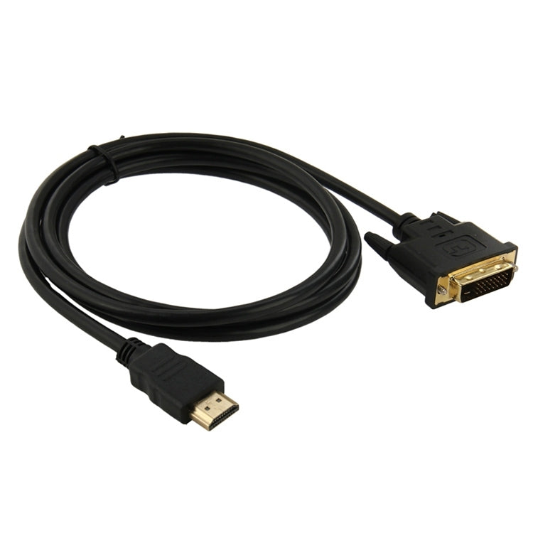 สายอะแดปเตอร์ HDMI (Type-A) ชาย เป็น DVI 24+1 พิน ชาย ยาว 1.8 ม.