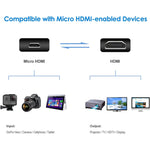 สายอะแดปเตอร์ Mini HDMI ชาย เป็น Micro HDMI ชาย ยาว 30 ซม.
