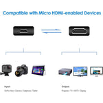 สายอะแดปเตอร์ Mini HDMI ชาย เป็น Micro HDMI ชาย ยาว 30 ซม.