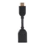 สายอะแดปเตอร์ HDMI 19 พิน ตัวผู้ 10 ซม. เป็น HDMI 19 พิน ตัวเมีย (AM-AF), HDMI AM เป็น AF