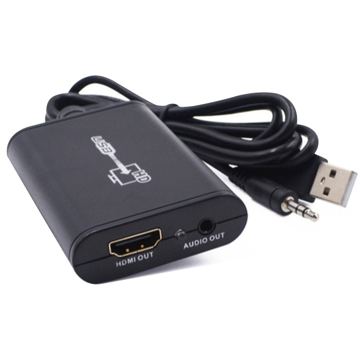 สาย USB 2.0 เป็น HDMI สำหรับวิดีโอ HD สำหรับ HDTV รองรับ Full HD 1080P USB 2.0
