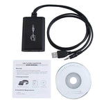 สาย USB 2.0 เป็น HDMI สำหรับวิดีโอ HD สำหรับ HDTV รองรับ Full HD 1080P USB 2.0