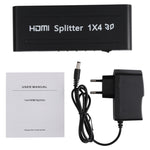 ตัวแยกสัญญาณ HDMI 1x4 1080P รุ่น 1.4 ปลั๊ก EU 1x4 HDMI V1.3