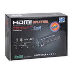 ตัวแยกสัญญาณ HDMI 1x4 1080P รุ่น 1.4 ปลั๊ก EU 1x4 HDMI V1.3