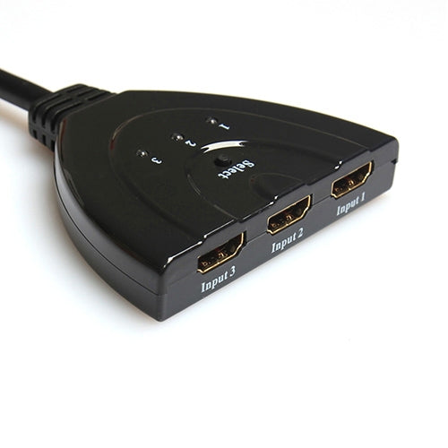 สวิตช์ HDMI แบบพิกเทล 3x1 สูงสุด 1080P (ชุบทอง) 1080P