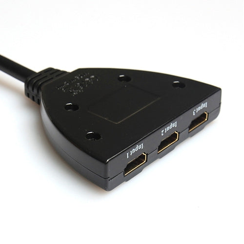 สวิตช์ HDMI แบบพิกเทล 3x1 สูงสุด 1080P (ชุบทอง) 1080P