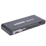 สวิตช์ HDMI 5 พอร์ต Full HD 1080P พร้อมรีโมทและไฟ LED แสดงสถานะ พร้อมไฟ LED แสดงสถานะ