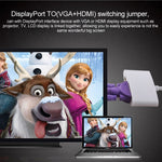 สายแปลง Mini DisplayPort ตัวผู้เป็น HDMI + VGA + DVI ตัวเมีย สำหรับ Mac Book Pro Air ความยาวสาย: 17 ซม. Mini DP เป็น HDMI+VGA+DVI (สีดำ) Mini DP เป็น HDMI+VGA+DVI (สีขาว)