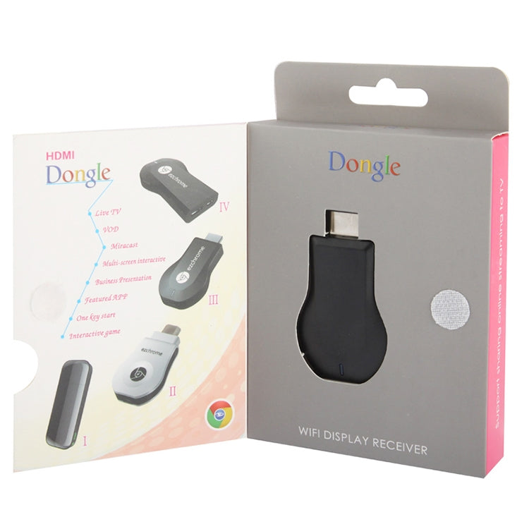 M2 Android ตัวรับสัญญาณ Ezcast HDMI 1080P / HDMI AirPlay DLNA WIFI สำหรับ Android OS / iOS / MAC OS / Windows รองรับการแชร์ออนไลน์ไปยังทีวีผ่าน WIFI Display