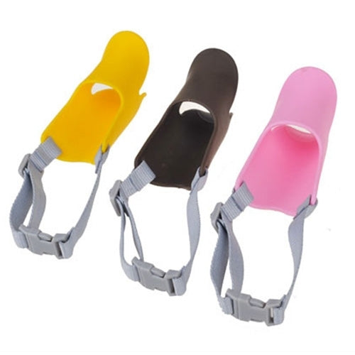 ปากเป็ดน่ารัก ซิลิโคนครอบปากสำหรับสุนัขเลี้ยง, ขนาด: S, S สีเหลือง, S สีชมพู, S สีน้ำตาลกาแฟ