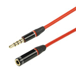 สายเสียง Aux 3.5mm 1.2m แบบตัวผู้เป็นตัวเมีย, ใช้ได้กับโทรศัพท์, แท็บเล็ต, หูฟัง, เครื่องเล่น MP3, เครื่องเสียงรถยนต์/บ้าน และอื่นๆ