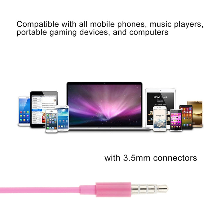 3.5mm Stereo Electroplating Wire Control Earphone for Android Phones / PC / MP3 Player / Laptops