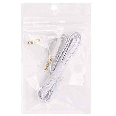 สายหูฟังแจ็ค 3.5 มม. สไตล์บะหมี่ สำหรับ iPhone 5 / iPhone 4 & 4S / 3GS / 3G / iPad 4 / iPad mini / mini 2 Retina / New iPad / iPad 2 / iTouch / MP3 ความยาว: 1 ม.