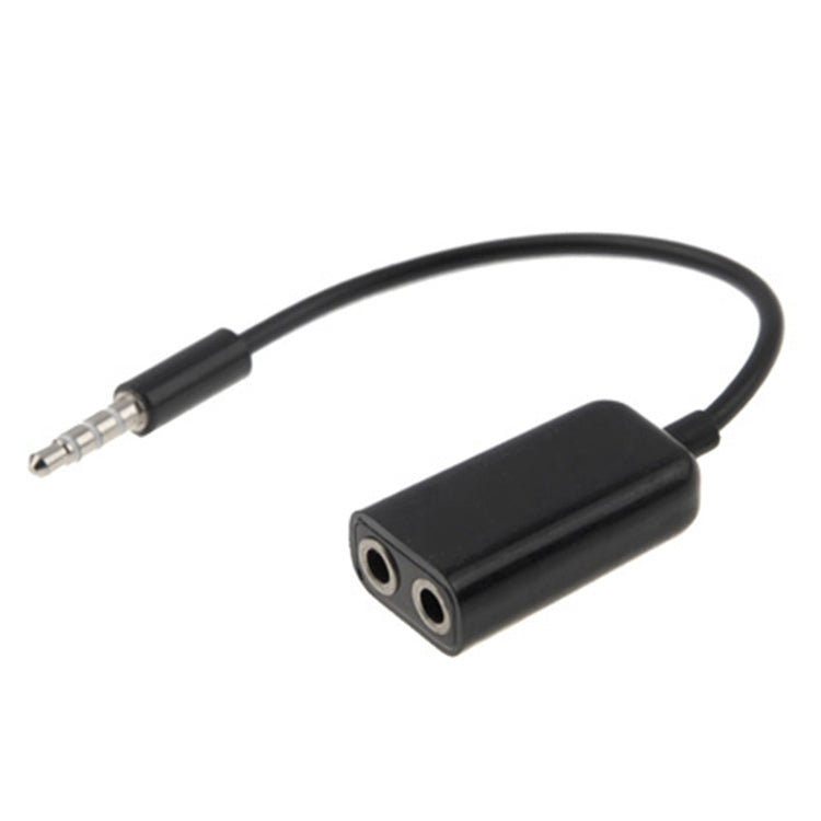 สายสเตอริโอ Aux 3.5mm ตัวผู้เป็นตัวแยก 2 ตัวเมีย, ใช้ได้กับโทรศัพท์, แท็บเล็ต, หูฟัง, เครื่องเล่น MP3, เครื่องเสียงรถยนต์/บ้าน และอื่น ๆ
