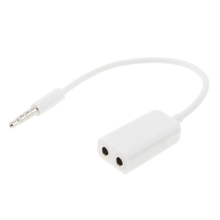 สายสเตอริโอ Aux 3.5mm ตัวผู้เป็นตัวแยก 2 ตัวเมีย, ใช้ได้กับโทรศัพท์, แท็บเล็ต, หูฟัง, เครื่องเล่น MP3, เครื่องเสียงรถยนต์/บ้าน และอื่น ๆ