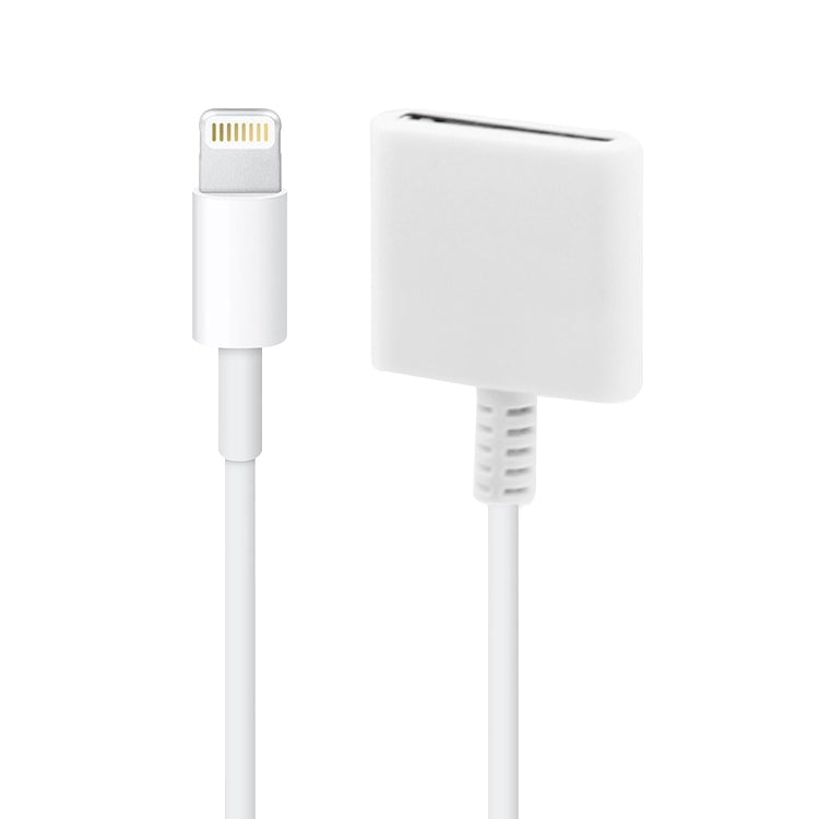สายอะแดปเตอร์ซิงค์ข้อมูล 8 Pin ตัวผู้ เป็น 30 Pin ตัวเมีย ความยาวสาย: 14cm