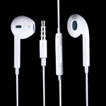 หูฟัง 3.5 มม. พร้อมควบคุมสายและไมโครโฟน สำหรับโทรศัพท์ Android / PC / เครื่องเล่น MP3 / แล็ปท็อป