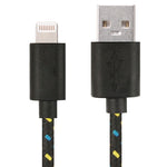 สายชาร์จและโอนข้อมูล USB สไตล์ตาข่ายไนลอน 3 เมตร สำหรับ iPhone, iPad