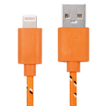 สายชาร์จและโอนข้อมูล USB สไตล์ตาข่ายไนลอน 3 เมตร สำหรับ iPhone, iPad