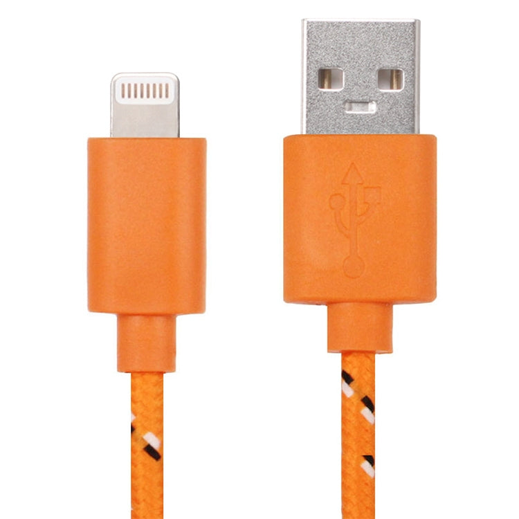 สายชาร์จและโอนข้อมูล USB สไตล์ตาข่ายไนลอน 3 เมตร สำหรับ iPhone, iPad