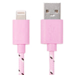 สายชาร์จและโอนข้อมูล USB สไตล์ตาข่ายไนลอน 2 เมตร สำหรับ iPhone, iPad