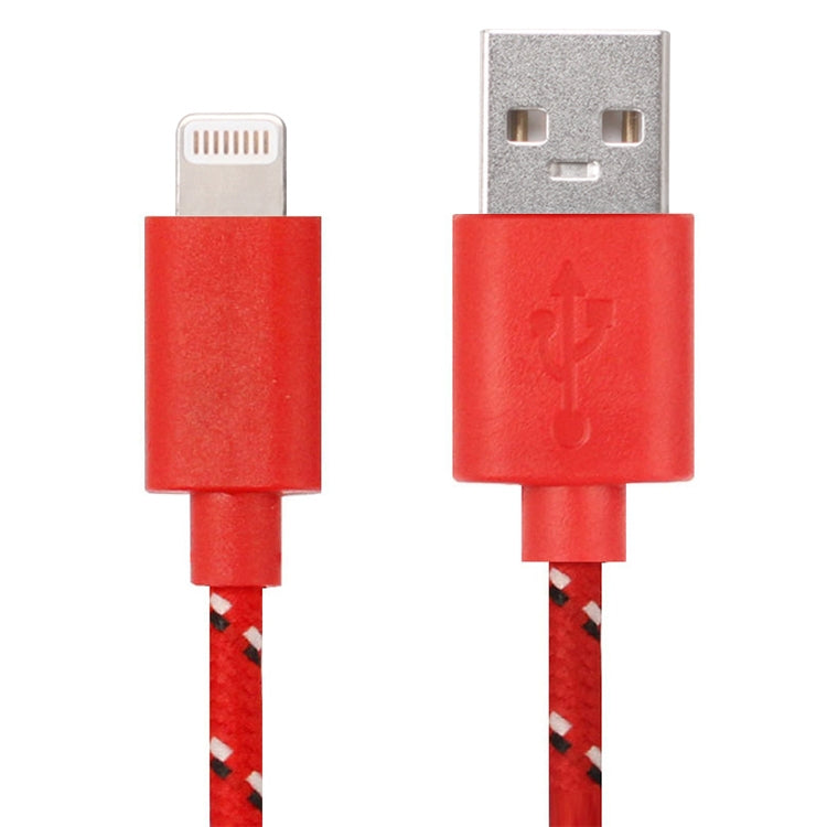 สายชาร์จและโอนข้อมูล USB สไตล์ตาข่ายไนลอน 2 เมตร สำหรับ iPhone, iPad