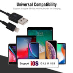 สาย 8 พิน เป็น USB 2.0 สำหรับข้อมูล / ชาร์จไฟ ความยาวสาย: 20 ซม.