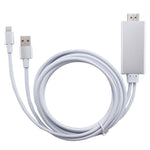 สายแปลง 8 พิน เป็น HDMI HDTV พร้อมสายชาร์จ USB