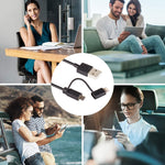 สายชาร์จและซิงค์ข้อมูล 1 เมตร MFI 2 in 1 8 pin + Micro USB 2.0 ตัวผู้ไปยัง USB
