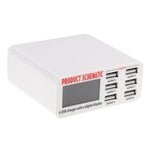 ที่ชาร์จ USB WLX-899 30W 5V 6A เอาต์พุตสูงสุด 3.5A ชาร์จเร็ว 6 พอร์ต พร้อมจอแสดงผลดิจิทัลและสายยาว 1.5 เมตร รุ่น WLX-899
