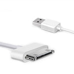 สายชาร์จและซิงค์ข้อมูล 30 พิน ตัวผู้เป็น USB ตัวผู้ สำหรับ iPad / 2 / 3, iPhone 4 & 4s, iPod Nano, iPod Touch, ความยาว 1 เมตร, USB เป็น 30 พิน