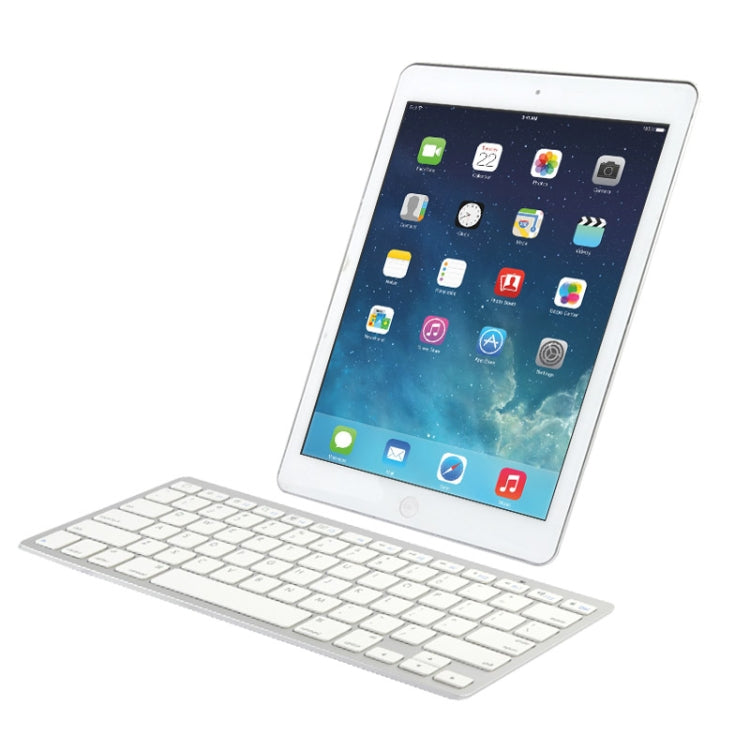 BK3001 คีย์บอร์ด ABS บลูทูธ 3.0 แบบบางพิเศษ สำหรับ iPad Air 2 / iPAD Air / iPad 6 / iPad 5 / iPad mini 1 / 2 / 3 / iPad ใหม่ (iPad 3) / iPad, iPhone 4 & 4S / 3G, Sony PS3, สมาร์ทโฟน