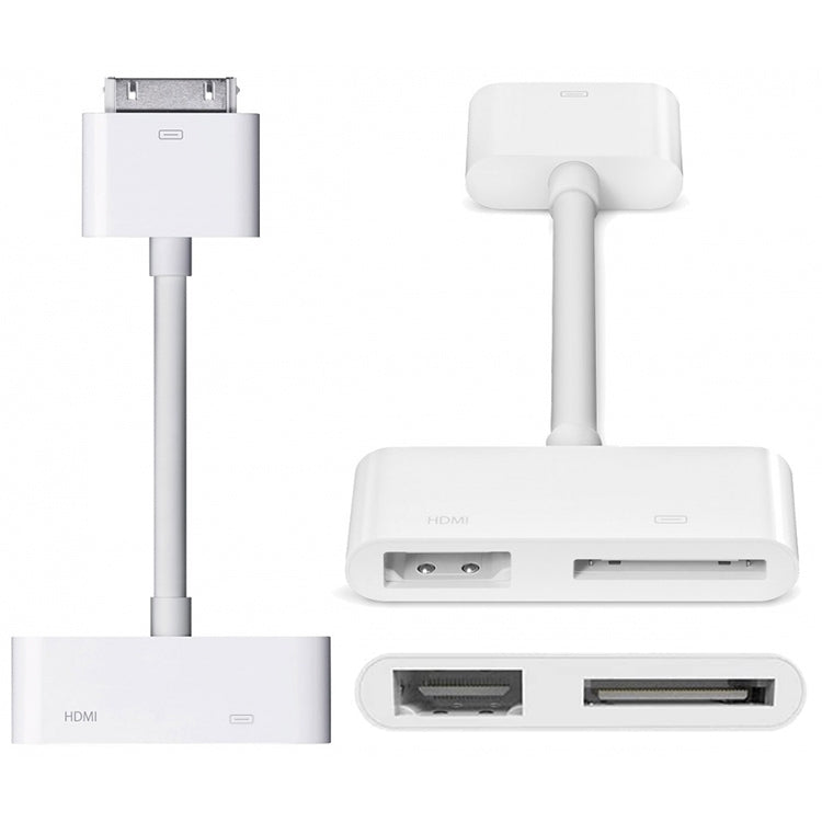 อะแดปเตอร์ Digital AV HDMI สำหรับ HDTV สำหรับ iPad รุ่นใหม่ (iPad 3) / iPad 2 / iPad / iPhone 4 & 4S / iPod Touch 4
