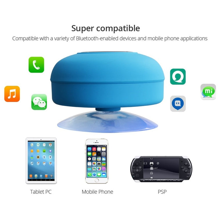 BTS-06 ลำโพงบลูทูธกันน้ำขนาดเล็ก IPX4 V2.1 รองรับฟังก์ชันแฮนด์ฟรี