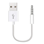สาย USB เป็นแจ็ค 3.5 มม. สำหรับซิงค์ข้อมูลและชาร์จ iPod shuffle รุ่นที่ 1 / 2 / 3 / 4 / 5 / 6 ความยาว 10 ซม. รุ่น JW-SM1