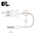 สาย USB เป็นแจ็ค 3.5 มม. สำหรับซิงค์ข้อมูลและชาร์จ iPod shuffle รุ่นที่ 1 / 2 / 3 / 4 / 5 / 6 ความยาว 10 ซม. รุ่น JW-SM1