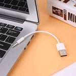สาย USB เป็นแจ็ค 3.5 มม. สำหรับซิงค์ข้อมูลและชาร์จ iPod shuffle รุ่นที่ 1 / 2 / 3 / 4 / 5 / 6 ความยาว 10 ซม. รุ่น JW-SM1