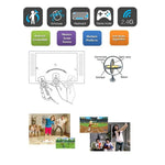 T2 ไจโรสโคปมินิ Fly Air Mouse 2.4G รีโมทคอนโทรล Android 3D Sense Motion Stick สำหรับเดสก์ท็อป / แล็ปท็อป, T2