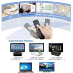 T2 ไจโรสโคปมินิ Fly Air Mouse 2.4G รีโมทคอนโทรล Android 3D Sense Motion Stick สำหรับเดสก์ท็อป / แล็ปท็อป, T2