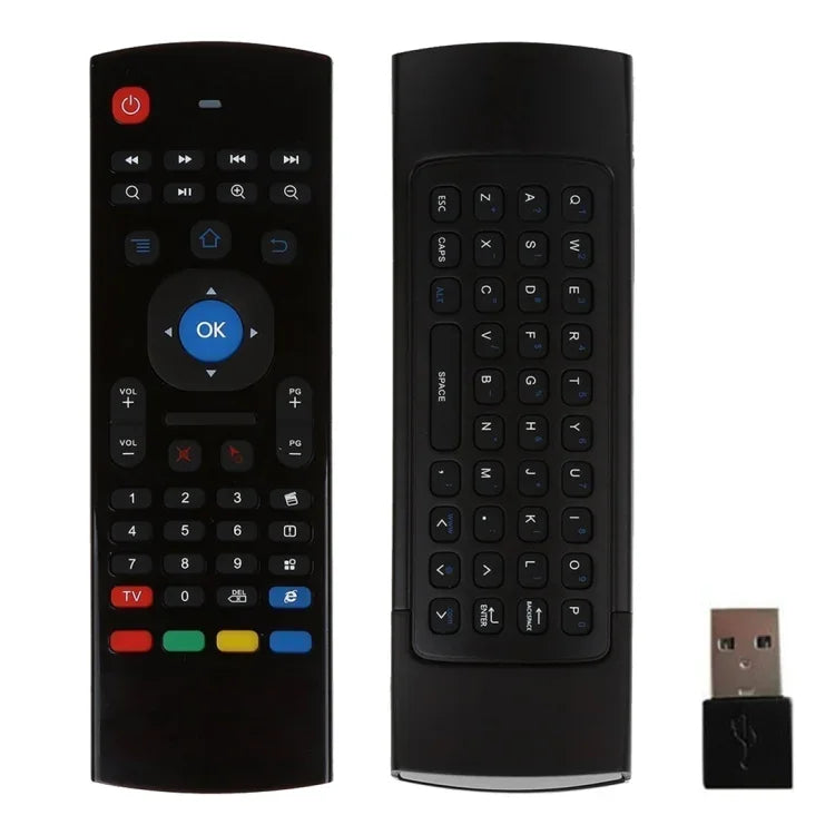 MX3 Air Mouse คีย์บอร์ดรีโมทไร้สาย 2.4G พร้อมทางลัดเบราว์เซอร์สำหรับ Android TV Box / มินิพีซี, Air Mouse