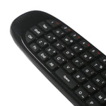 เมาส์อากาศไร้สาย C120 T10 2.4GHz พร้อมคีย์บอร์ดรีโมทชาร์จไฟได้ สำหรับ Android TV Box / PC คีย์บอร์ดไร้สาย