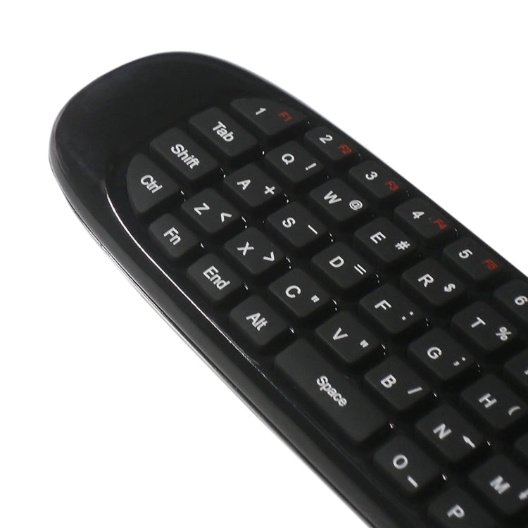 เมาส์อากาศไร้สาย C120 T10 2.4GHz พร้อมคีย์บอร์ดรีโมทชาร์จไฟได้ สำหรับ Android TV Box / PC คีย์บอร์ดไร้สาย