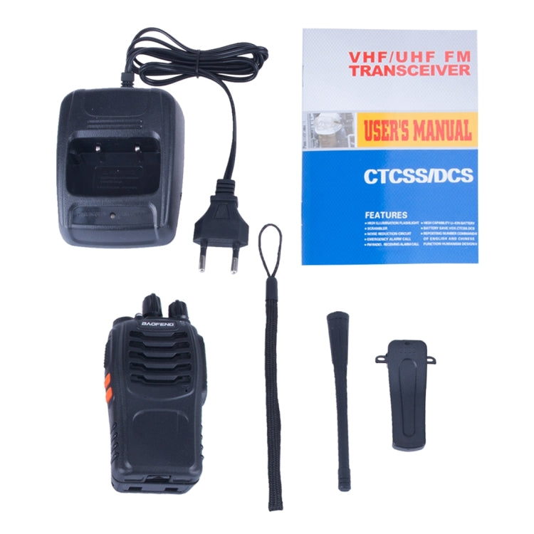 วิทยุสื่อสารพกพา CB รุ่น BAOFENG BF-888S 2 ชิ้น Retevis UHF 5W 16 ช่อง วิทยุ FM ทรานซีฟเวอร์