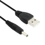 สายไฟ USB ตัวผู้ไป DC 3.5 x 1.35 มม. ความยาว: 1.2 ม., ความยาว: 60 ซม.