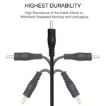 สายไฟ USB ตัวผู้ไป DC 2.5 x 0.7 มม. ความยาว: 1.2 ม.