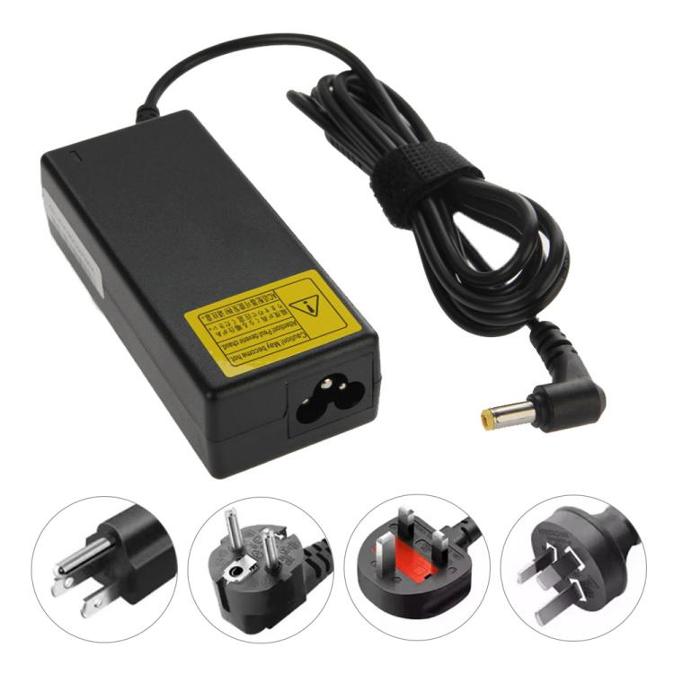 อะแดปเตอร์ไฟ AC 65W 19V 3.42A สำหรับโน้ตบุ๊ก Acer, หัวปลั๊กออก: 5.5 มม. x 2.5 มม., 3.42A