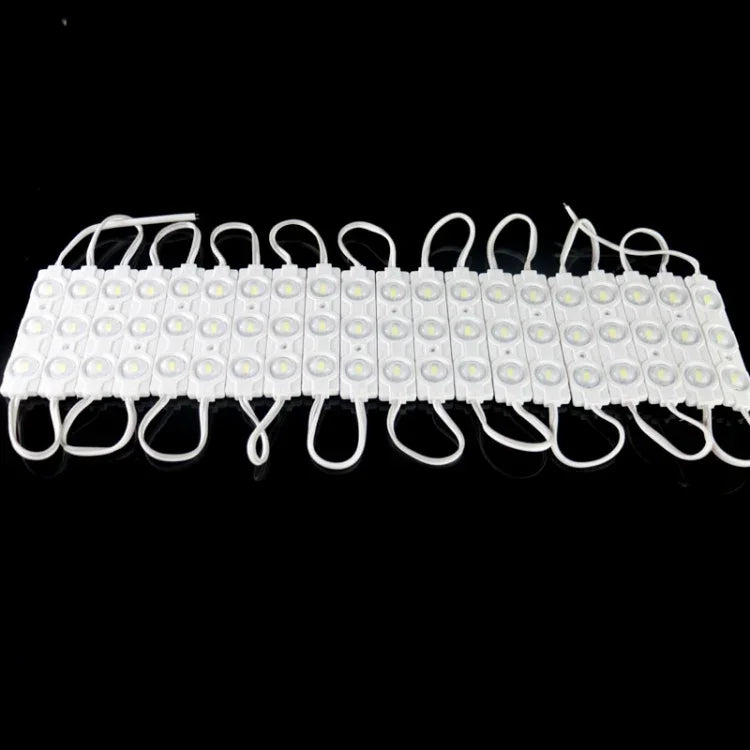 ไฟ LED SMD 5730 3 ดวง 20 ชุด มุม 180 องศา แสงขาวอุ่นสูง, DC 12V, รหัส S-LED-0395W, S-LED-0395WW
