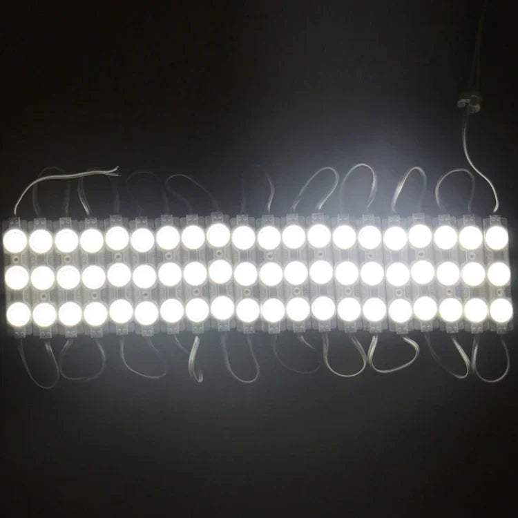 ไฟ LED SMD 5730 3 ดวง 20 ชุด มุม 180 องศา แสงขาวอุ่นสูง, DC 12V, รหัส S-LED-0395W, S-LED-0395WW
